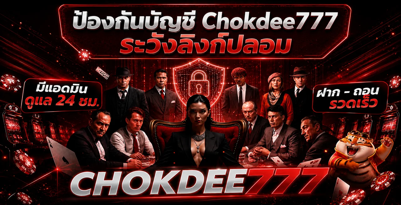 Chokdee777 วิธีป้องกันลิงก์ปลอมและบัญชีถูกขโมย