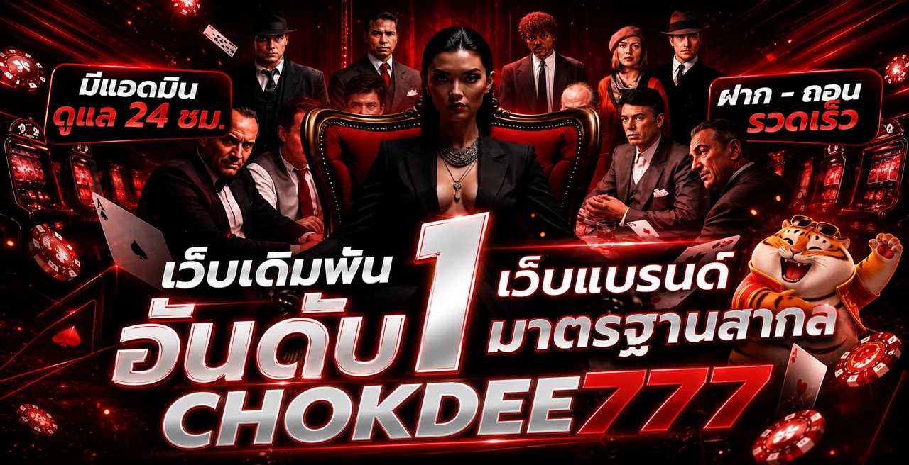 Chokdee777 เว็บเดิมพันพร้อมดูแลสมาชิกและระบบฝากถอน